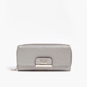 Guess dámská stříbrná velká peněženka - T/U (PEW)